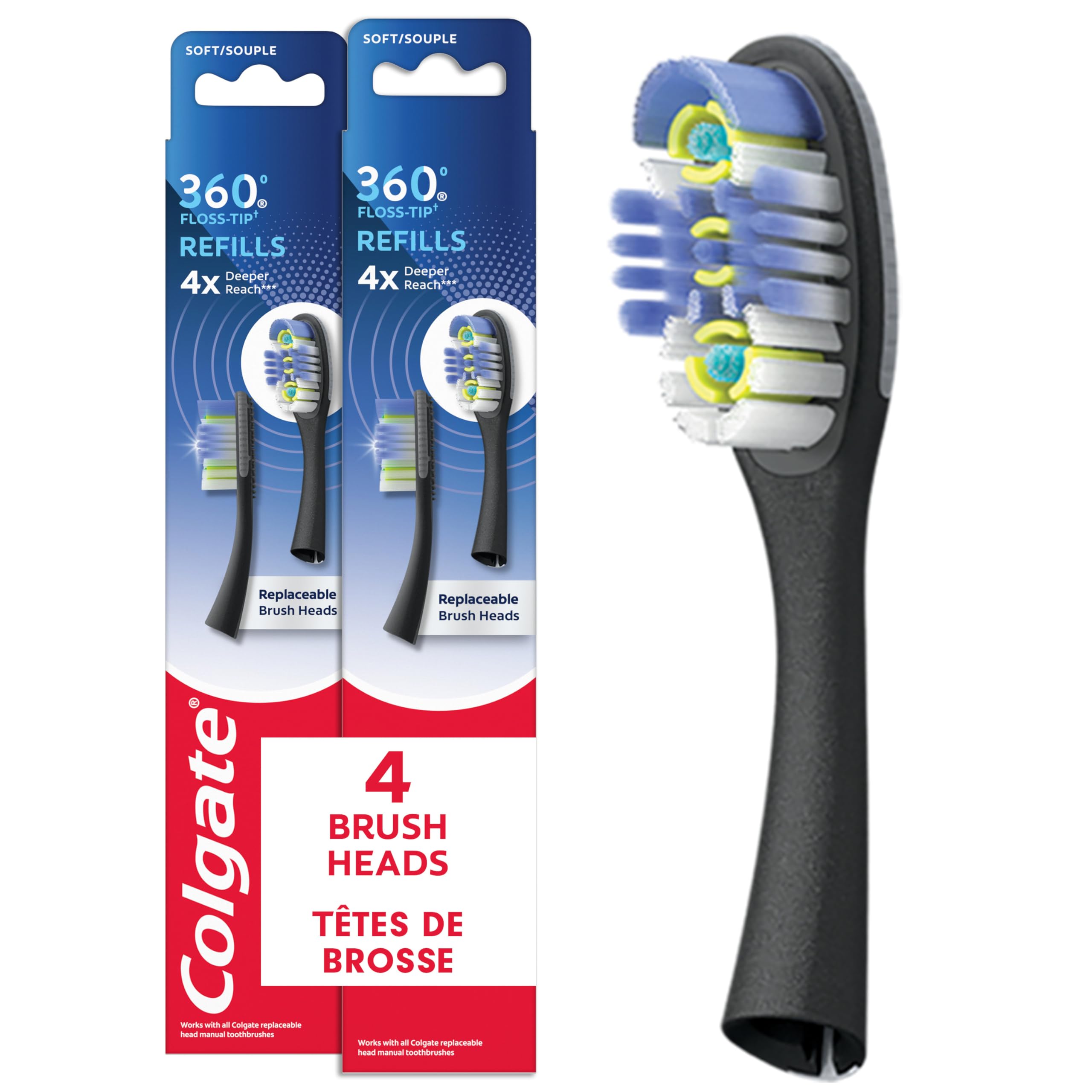 Colgate Keep Manual Toothbrush Deep Clean Refills - 2 Count - View #2