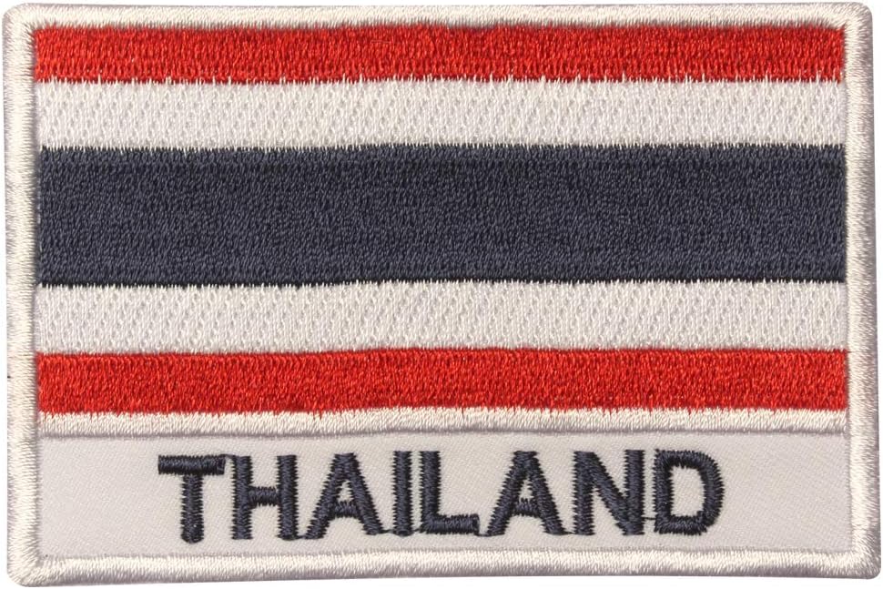 Real Empire Thailand National Flag Embroidered Iron On Patch Sew On Badge Applique Jacket T shirts Hat Patch