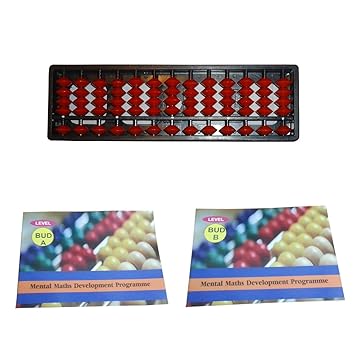 13 Rod Abacus Kit Single Color with 2 Workbook