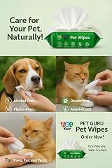 Pet Guru 100% Plastic Free Pet Wipes Unscented 100 Wipes Biodegradable view 2
