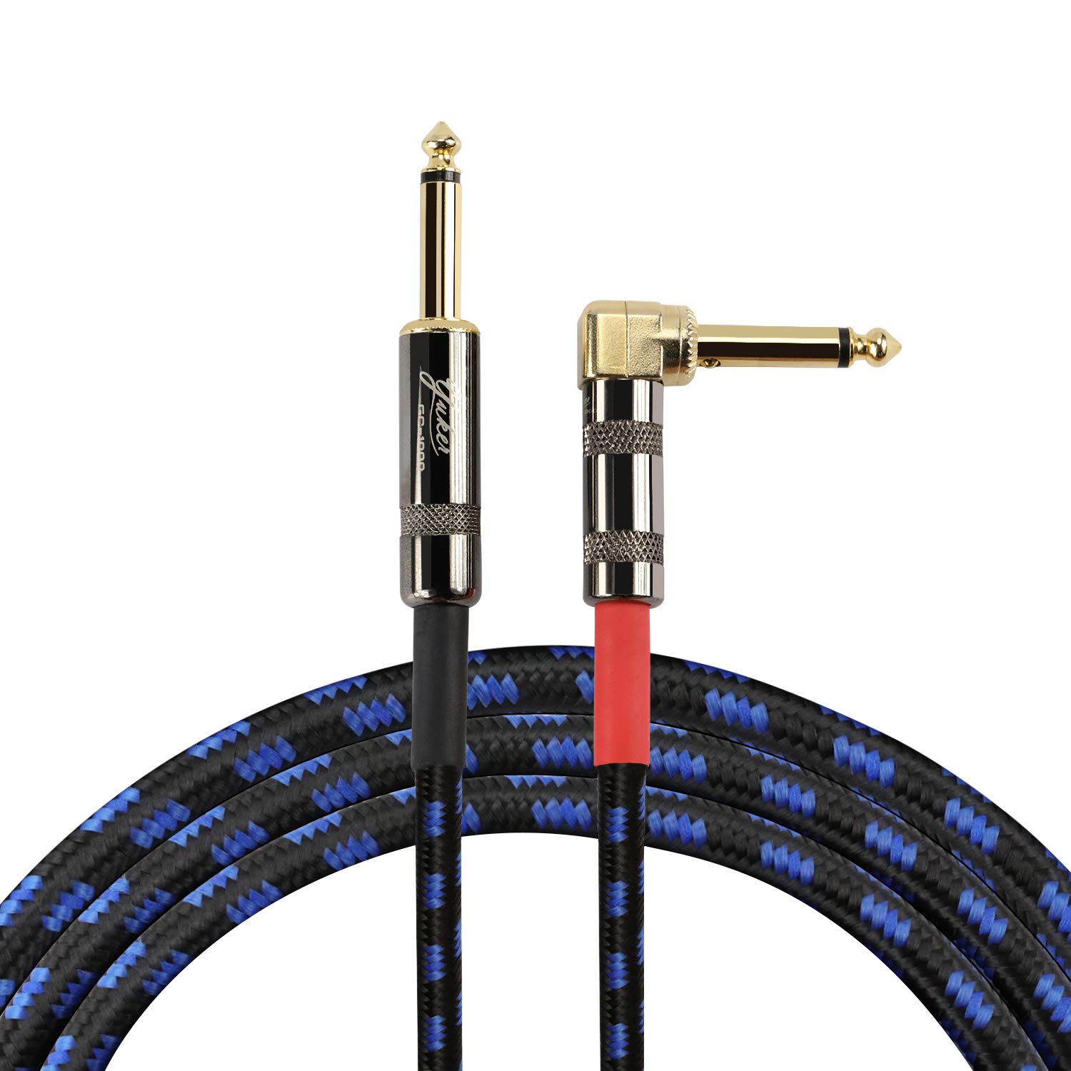 Yuker Noiseless Guitar Cable, Professional Instrument Cable, Straight 1