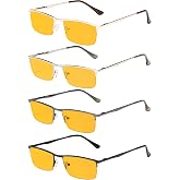 Eyekepper 4-Pack Quality Half-Rim Reading Glasses Readers with Spring Hinges Include Computer Readers for Women Men
