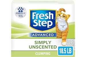 Fresh Step Advanced, Unscented Clumping Cat Litter, Gray, 18.5 lbs (Packaging may vary)