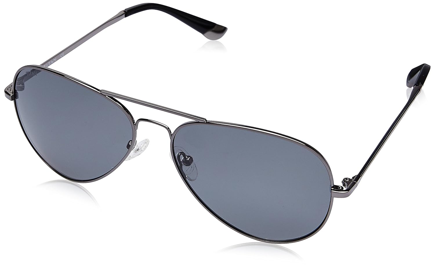 Buy Titan Polarized Aviator Men's Sunglasses (G152SAMLMB60Black