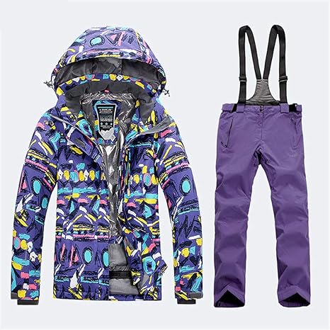  Gski Womens Ski Jacket With Pants Windproof