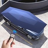 Naturalpowev Automatic Car Umbrella, Auto-Manual 2 in 1 Folding Car Tent with Remote Controller, Carport Canopy Shelter for Most Models, Lightweight and Easy to Carry,5.2m