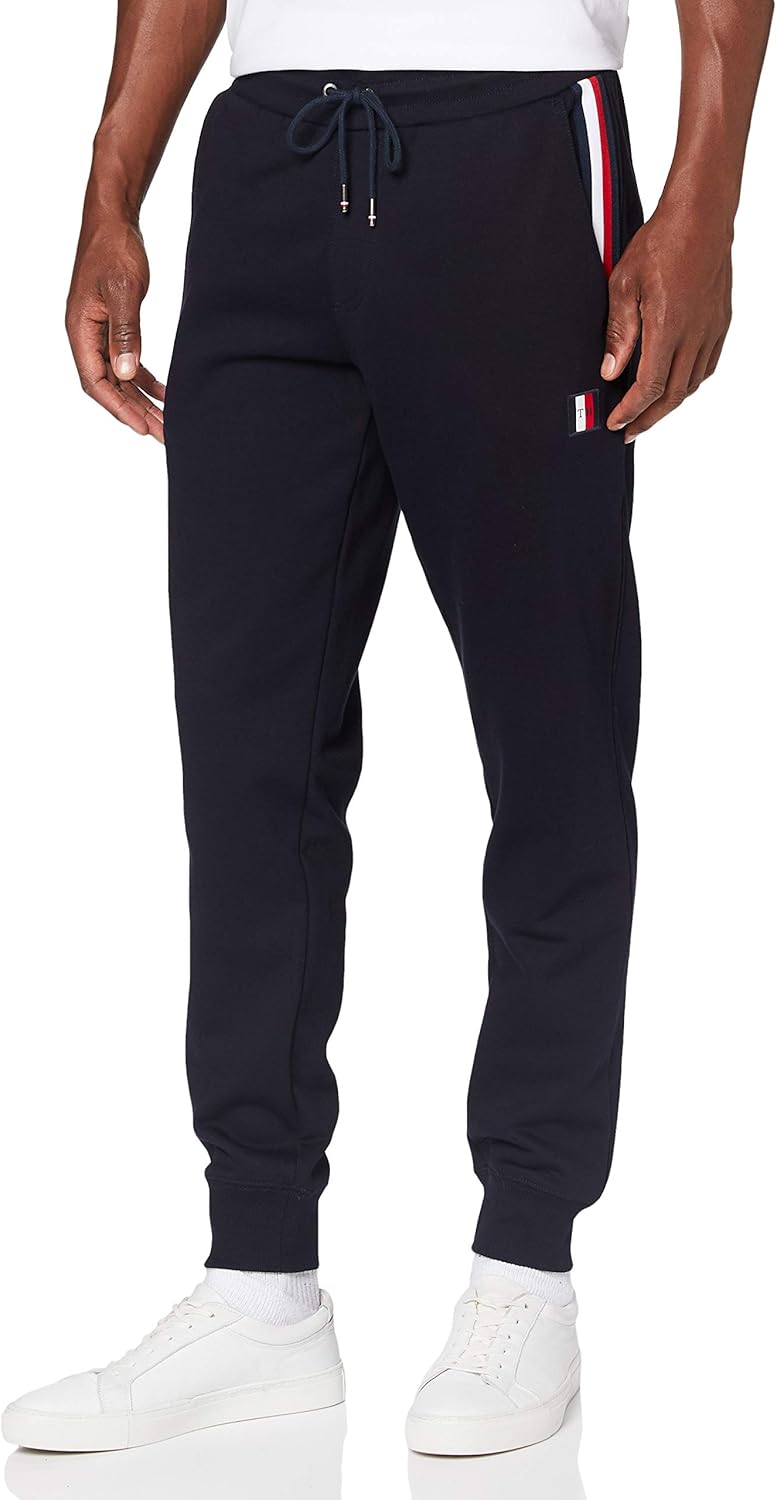 Tommy Hilfiger Men's Global Stripe Sweatpants Pants Amazon.co.uk Clothing