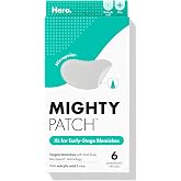 Mighty Patch Hero Cosmetics Micropoint XL Acne Pimple Patches, 6 Ct | For Early Stage Pimple Clusters; Hydrocolloid with Salicylic Acid, Niacinamide, Cica; 1,385 Micropoints; Korean Skincare