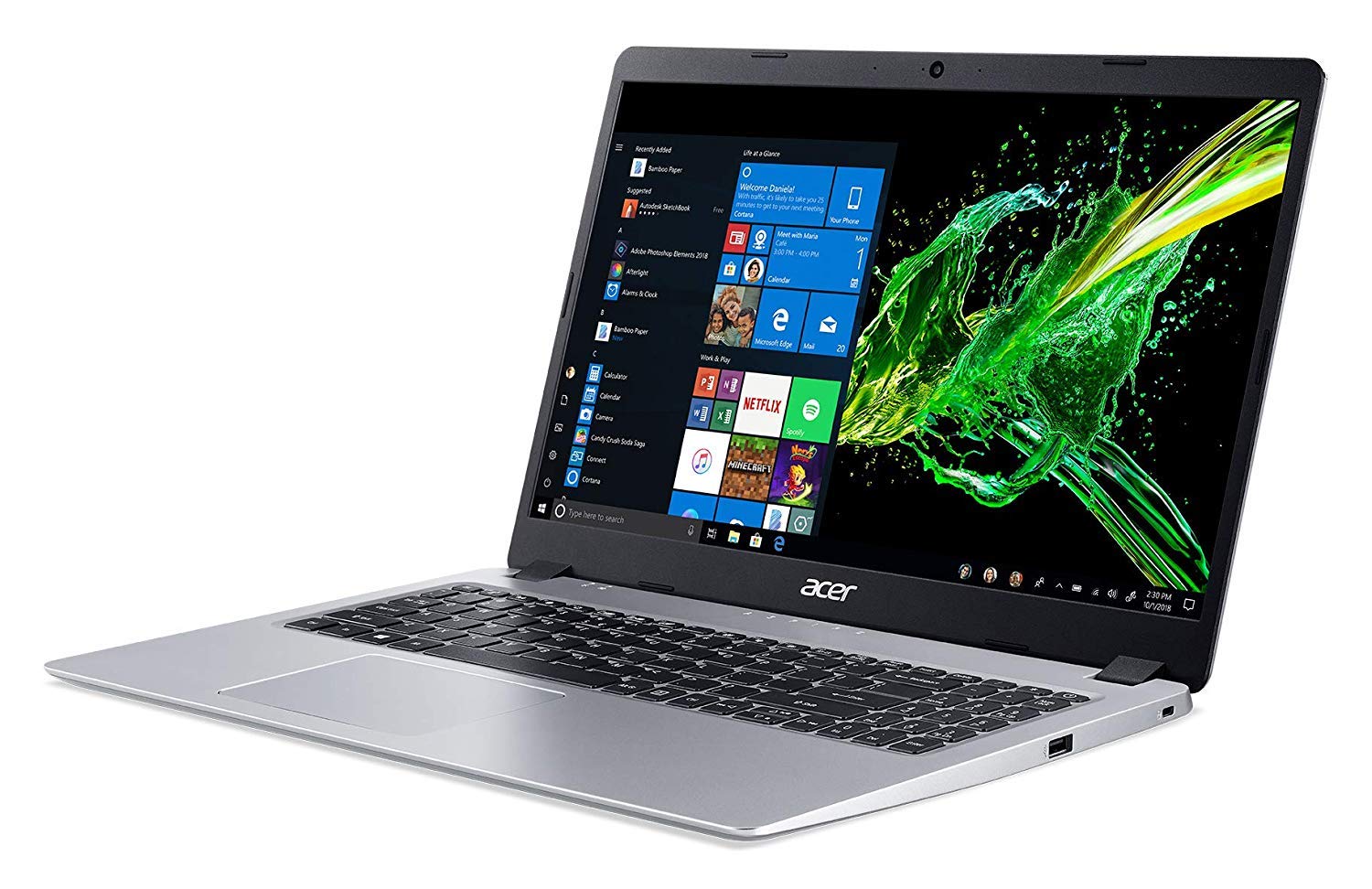 acer Aspire 5 AMD Ryzen 3200U 2.60GHz 4GB Ram 128GB SSD Windows 10 Home (Renewed)