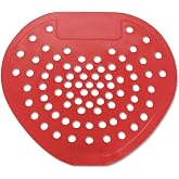 Hospeco Health Gards 03901 Cherry Deluxe Vinyl Deodorizing Urinal Screen Red (Case of 12)