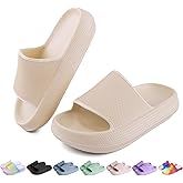 OUYADU Kids Cloud Slides Boys Girls Flip Flops Slip On Beach Sandals Youth Pool Shower Shoes EVA Summer Slippers(11 Little Kids - 6 Big Kids)