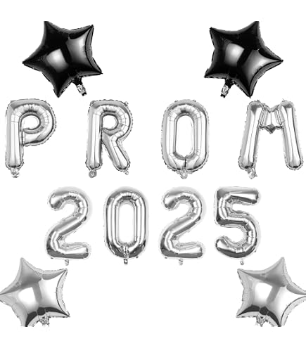 thumbnail image 2 of Mylar Prom 2025 Balloons Hanging Foil Balloons Letter For High School... 2 of 10