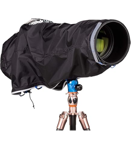 Lenscoat Lcrslbk Raincoat RS For Camera And Lens, Large (nero