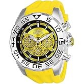 Invicta Men's Analog Quartz Watch with Silicone Strap 26298, Silver, Bracelet