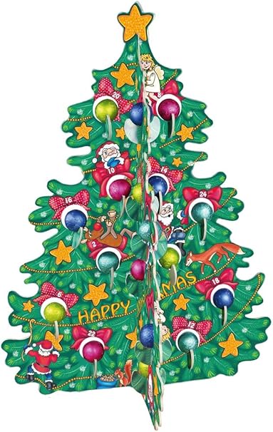 Albero Di Natale Happy Casa.Calendario Dell Avvento Albero Di Natale 3d Happy Xmas Windel Amazon It Alimentari E Cura Della Casa