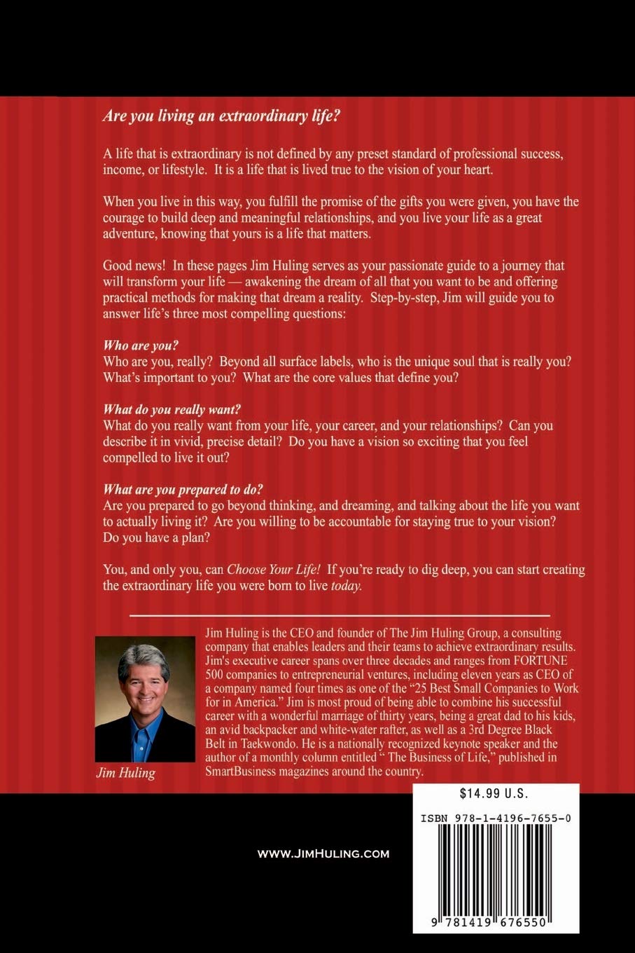 Amazon Com Choose Your Life A Powerful Proven Method For Creating The Life You Want Huling Jim Books