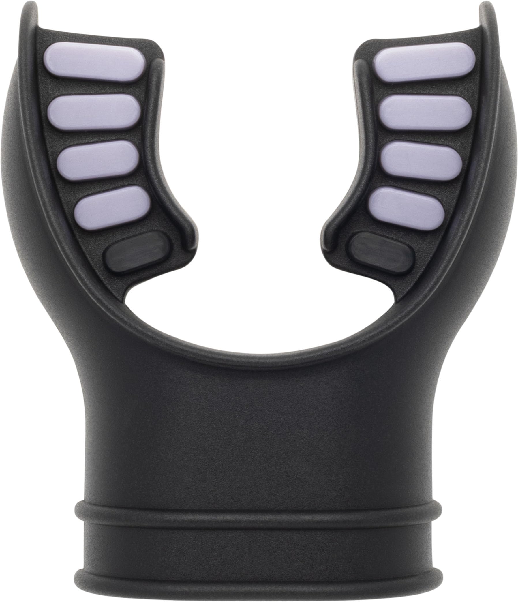 Cressi Silicone Mouthpiece 2 Tone Black/Grey - Pure Hypoallergenic Silicone Mouthpiece for Scuba Regulator, Bicolor Black/Grey, One Size, Unisex