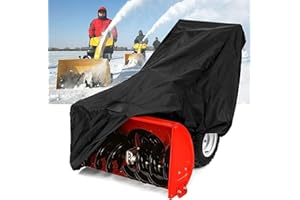 2win2buy Snow Blower Cover, All Weather Premium Waterproof Dustproof Snow Thrower Cover Heavy Duty Superior UV Protection Universal Fit with Storage Bag (50.39" L x 32.67" W x 40.15" H)