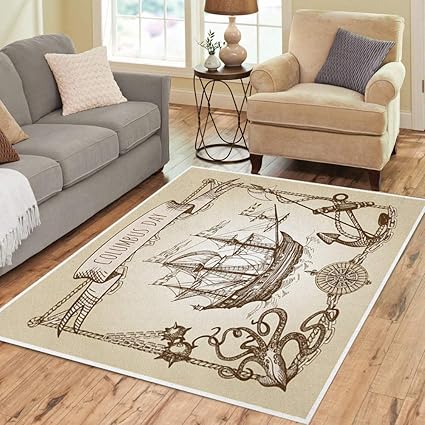 Amazon Com Semtomn Area Rug 5 X 7 Happy Columbus Day Ship