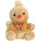 Aurora® Festive Palm Pals™ Gino Gingerbread Man™ Stuffed Animal - Fun Collectible Plush for Kids and Adult Collectors - Perfect for Holiday Decorations or Gifts - Brown 5 Inches