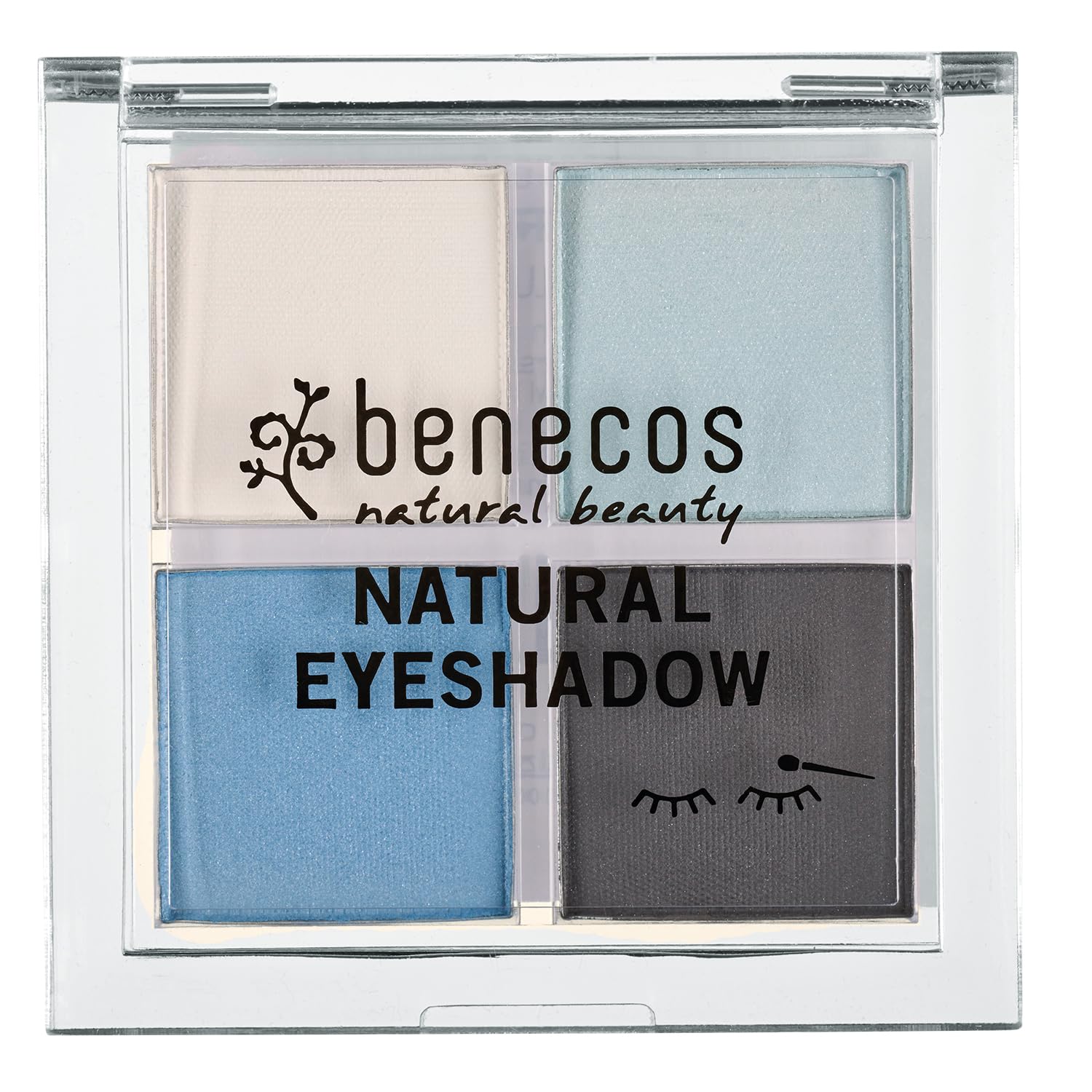 Benecos Natural Cosmetics - Quattro Eyeshadow Palette - vegan - true blue