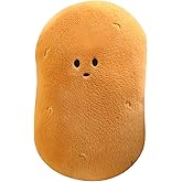 funnykitten Potato Plush, Kawaii Stuffed Potato Pillow Soft Realistic Potato Plushie Toy Funny Food Plush Pillows Gift for Home Decor Party, 21.6 inch