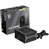 MSI MAG A750BE, Semi-Modular Compact 750W ATX Power Supply, 80+ Bronze, Low-Noise Fan, Active PFC Design, 5 Year Warranty