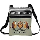 LiuenMgg Owl Pattern Crossbody Bag for Women