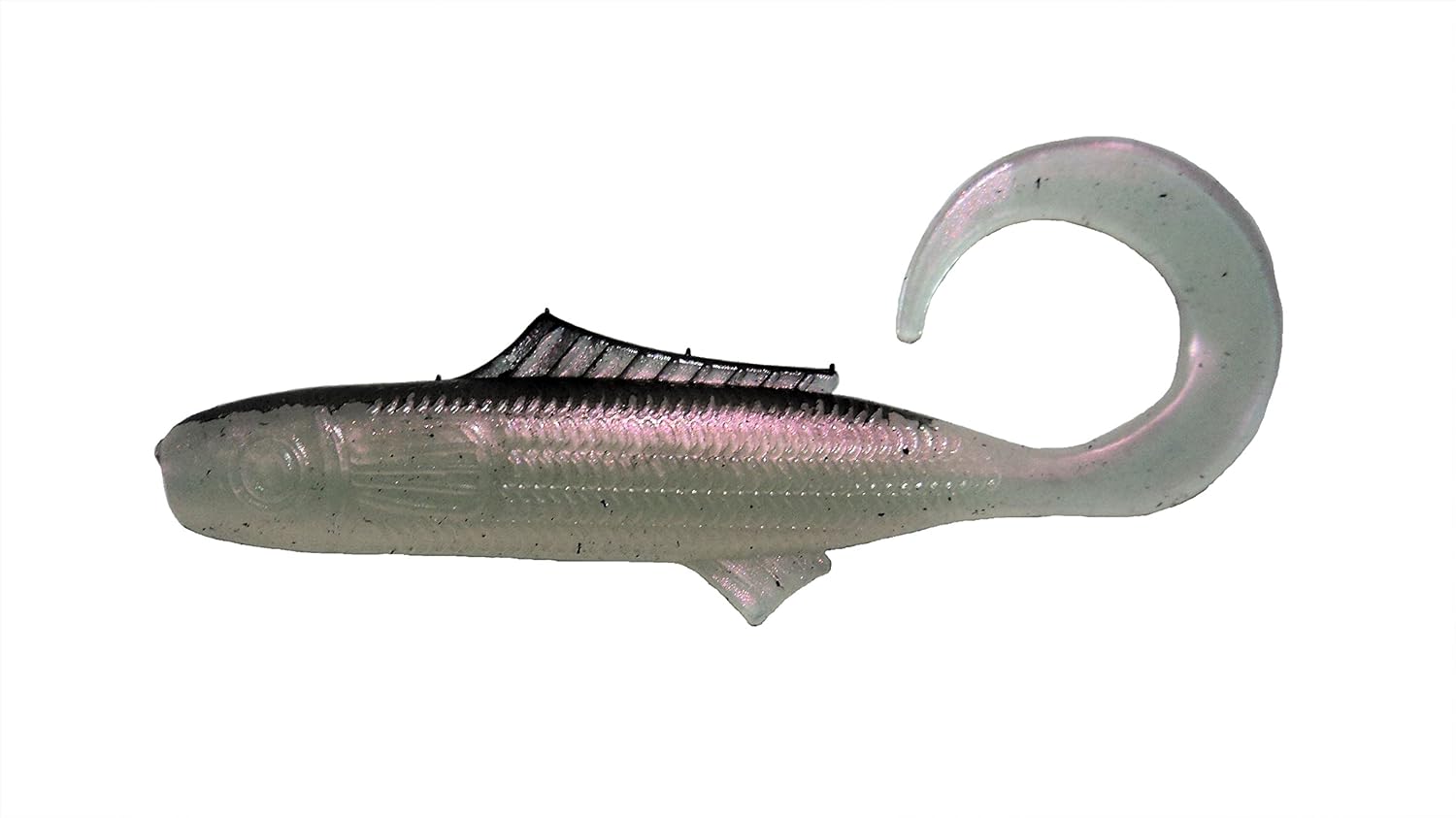 3" Minnow Soft Plastic Lure, Curl Tail, Pack of 20, Pink