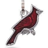 DANFORTH - Cardinal Zipper Pull - Handcrafted Pewter - Red - 1 Inch Wide Charm - Jacket Accessories - Made in the USA