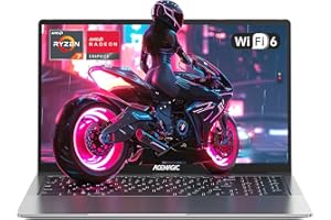 ACEMAGIC Gaming Laptop AMD Ryzen 7 5700U(8C/16T), Radeon RX Vega 8 Graphics,16.1“FHD Display,16GB RAM 512GB NVMe SSD Laptop Computer with Backlit KB,Type_C (Full Function),WiFi 6, 53Wh Battery