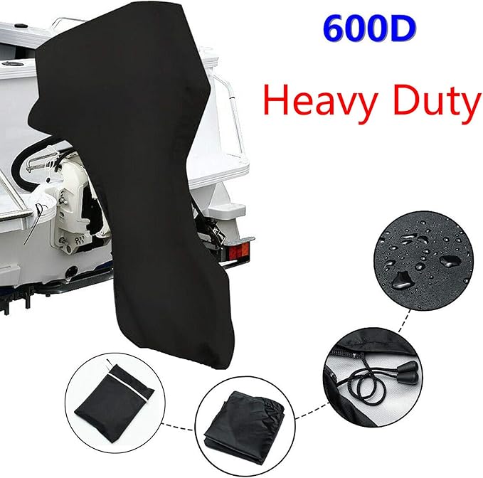 600D Heavy Duty Motor Hood Cover PrimeShield Outboard Motor Cover