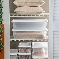 Sterilite 10-Pack 28 Quart Storage Box, Stackable