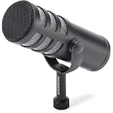 SAMSON Q9x Broadcast Dynamic Microphone | Cardioid dynamic capsule with XLR output and humbucking coil for podcasting, streaming and recording