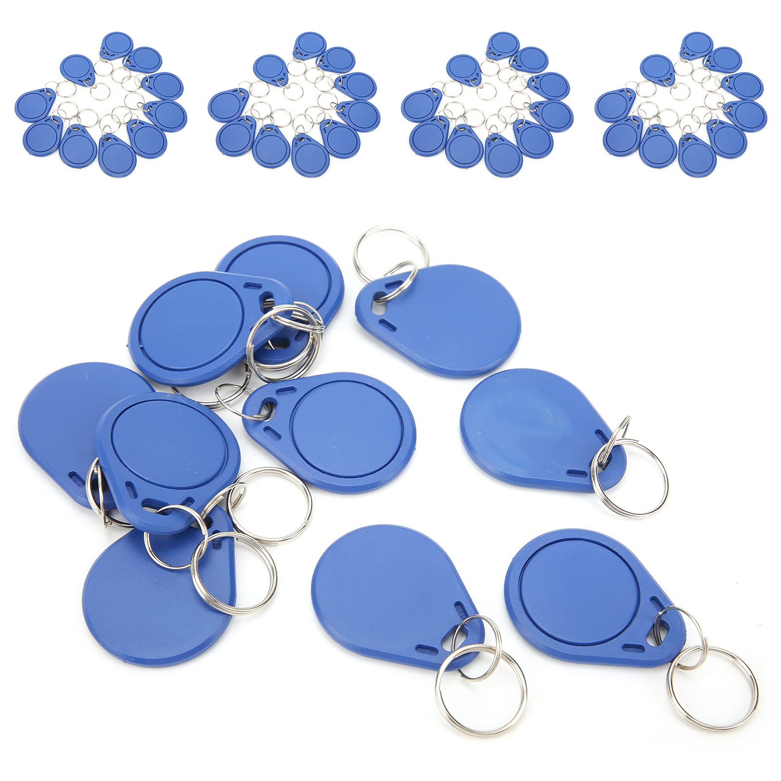 50PCS 13.56MHz RFID Key Fob Proximity IC Card Token Tag for Access Control Time Attendance Parking Lots