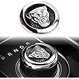 ARKPSKNIGHT 3D Gear Shift Knob Cover,Sports Preformance Modification,Brand Logo Badge Decal Compatible with JG Accessories(Black Chrome)