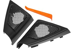 ACROPIX Interior Front Car Door Speaker Window a Pillar Cover Trim Tweeter Speaker Panel Fit for BMW 5 Series 2009-2016 with 