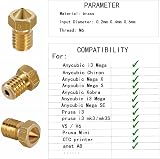 XINKYD 3D Printer Nozzle 0.4mm Brass V6 Hotend for 1.75mm Filament Prusa view 5