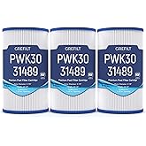 Grefilt 31489 Hot Tub Filter Compatible with Hot Springs Spa Filters, PWK30, Unicel C-6430, Filbur FC-3915, 71825, 73178, 73250, P/N0969601, 30 sq.ft, 3-Pack