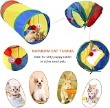 Wefine 20 Pcs Cat Toys Indoor Collapsible Tunnel Interactive Feather Wand Balls view 2