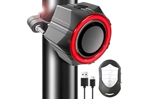 BANGTING 110dB Loud Bike Alarms with Remote, Wireless Best Anti Theft Vibration Motorcycle Alarm, IP65 Waterproof Bicycle Ala