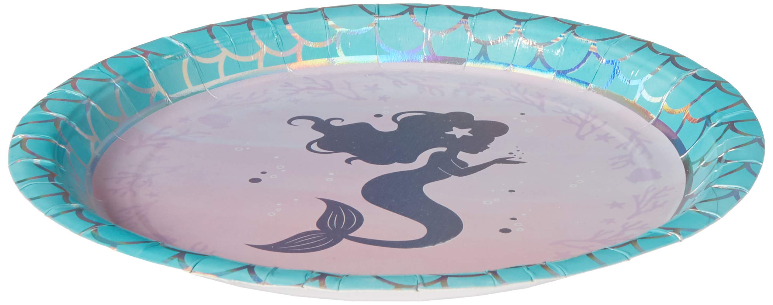 Creative Party PC336704 Mermaid Theme Paper Dinner Plates - 8 Pcs