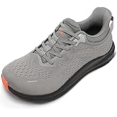 relxfeet Men’s Wide Toe Box Slip On Walking Shoes Lightweight Cushioned Sneakers for Running Tennis Gym Workout Non Slip Breathable Athletic Shoes