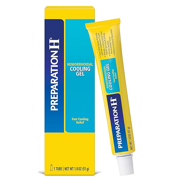 PREPARATION H HEMORRHOID COOLING GEL WITH ALOE FOR FAST DISCOMFORT RELIEF – 1.8 OZ TUBE