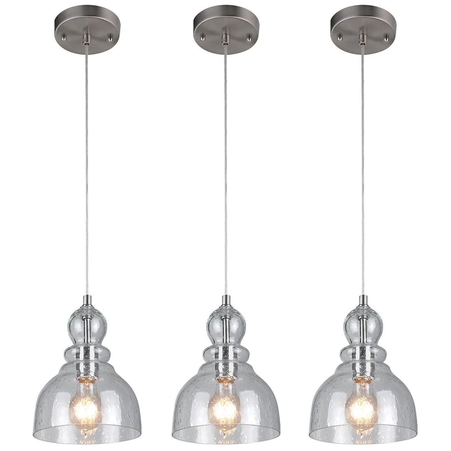 Best Seeded Glass Pendant Lighting