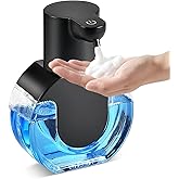 Foam soap Dispenser 15oz/420ml Foaming Hand Sanitizer Touchless Wall Mount with 4levels Adjustable Free Touch Electric Rechargeable with Sensor for bathrooms Kitchens Offices