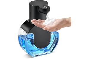 Automatic Soap Dispenser, Touchless Automatic Soap Dispenser with 4-Level Adjustable Foam, USB Rechargeable, 15oz/420ML Wall 
