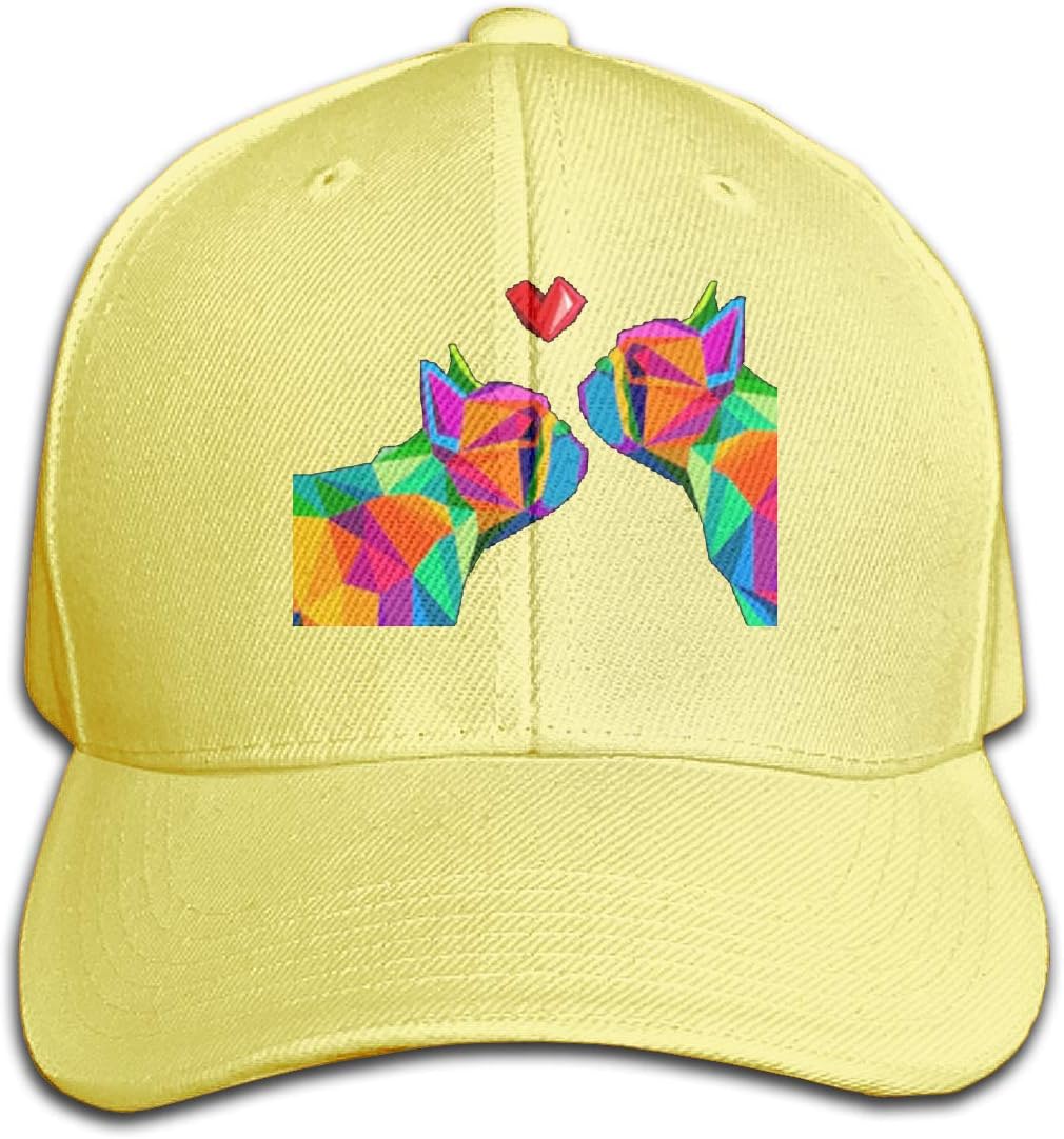 Osmykqe Geometric Dog Love Summer Quick Drying Sport Cap Running Caps Tennis Hat