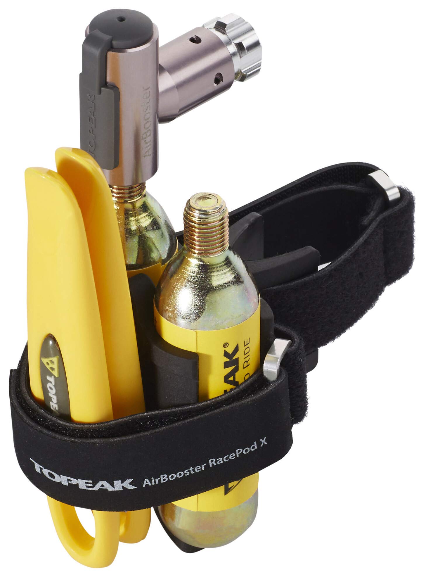 Topeak Unisex Adult AirBooster Race Pod X Cartrige Pump - Black, 12.3 x 10 x 6 cm