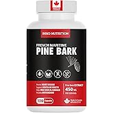Inno Nutrition French Maritime Pine Bark Extract 450 mg - 70% Procyanidins | Antioxidant Support for Heart, Circulation & Ski